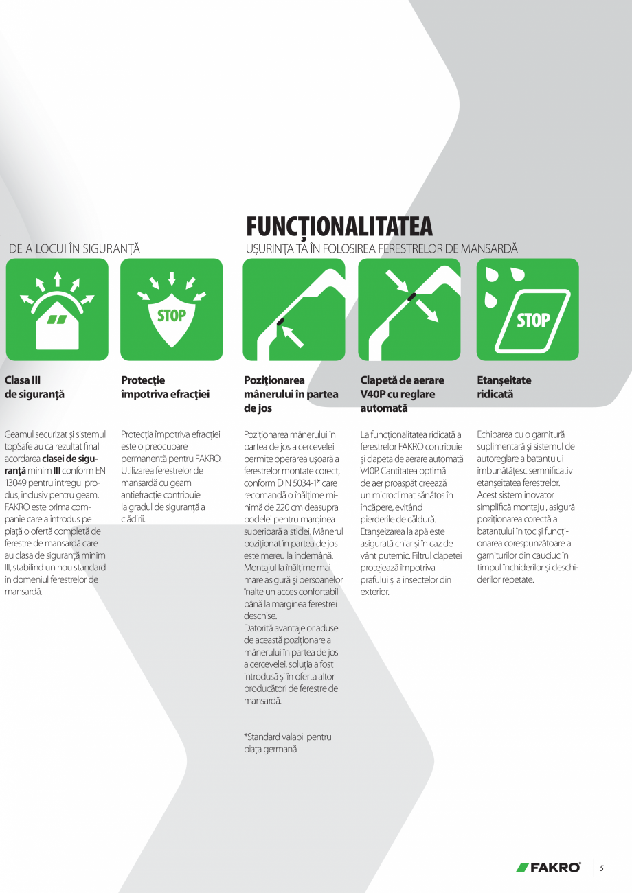 Pagina 4-Lista de preturi ferestre de mansarda FAKRO Catalog, brosura Romana NTAJ . . . . . . . . . . . . . ....