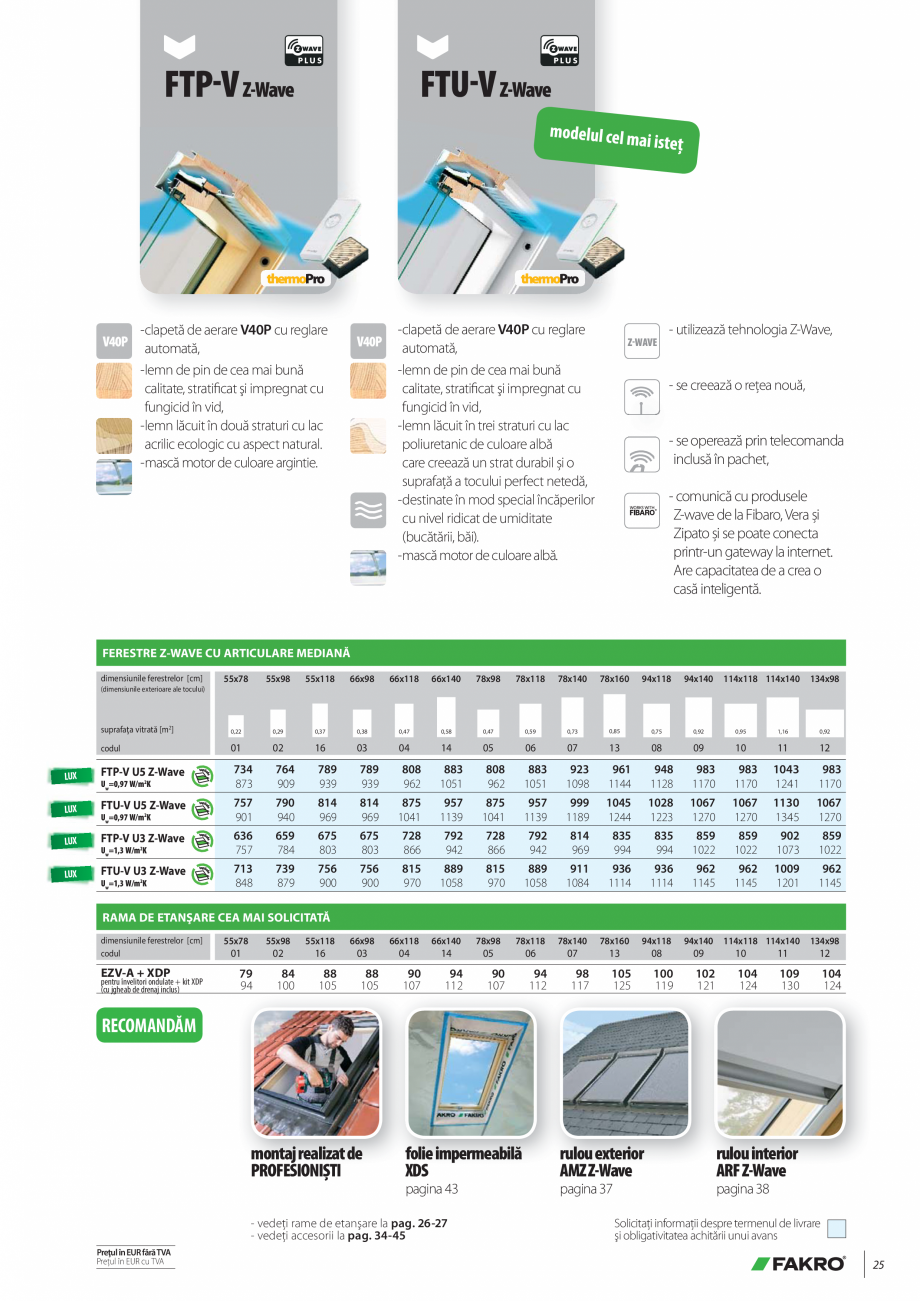 Pagina 24-Lista de preturi ferestre de mansarda FAKRO Catalog, brosura Romana 

—

—

—

+

+

+

+

+

...