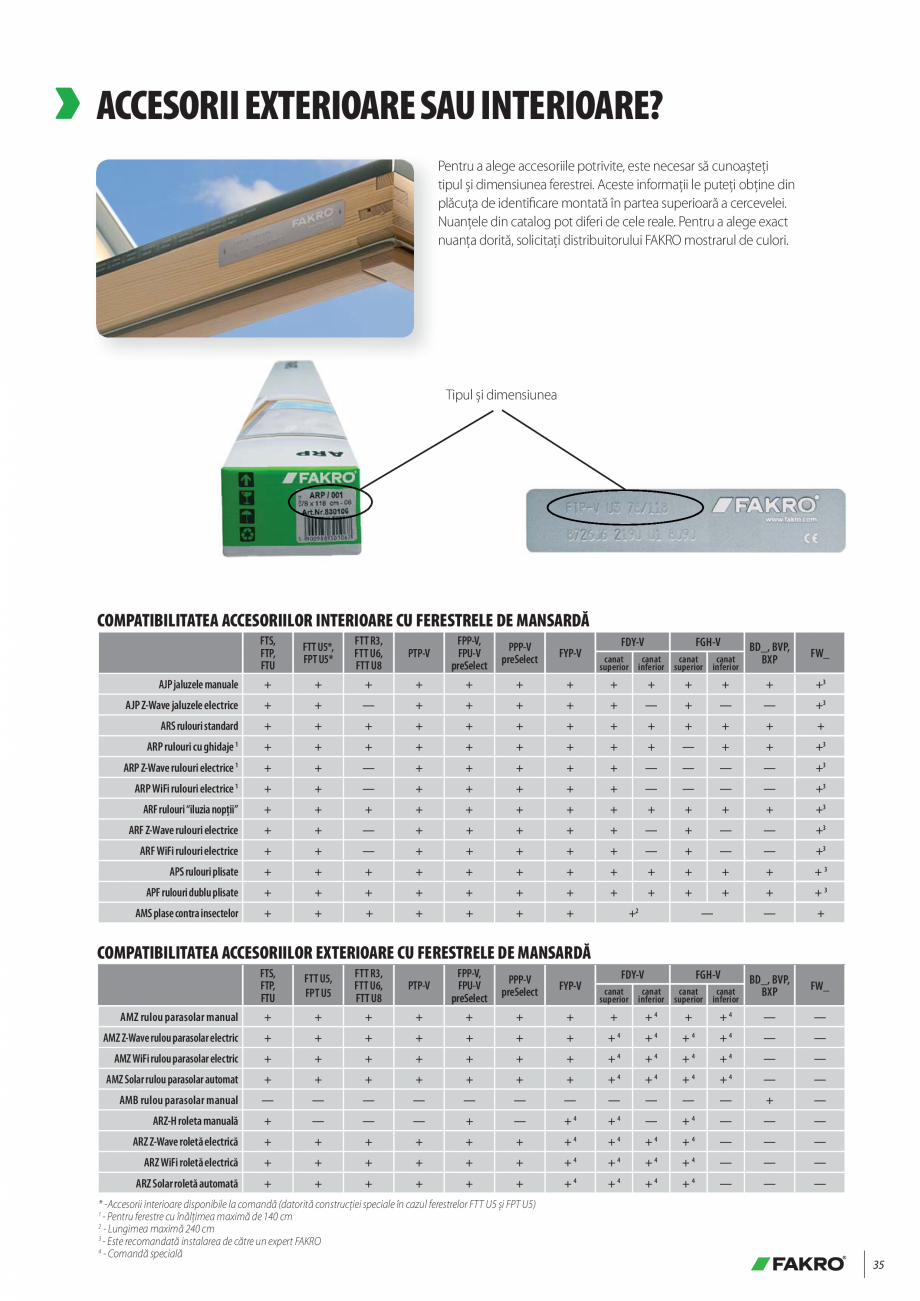 Pagina 35-Lista de preturi ferestre de mansarda FAKRO Catalog, brosura Romana are când fereastra este rotită...