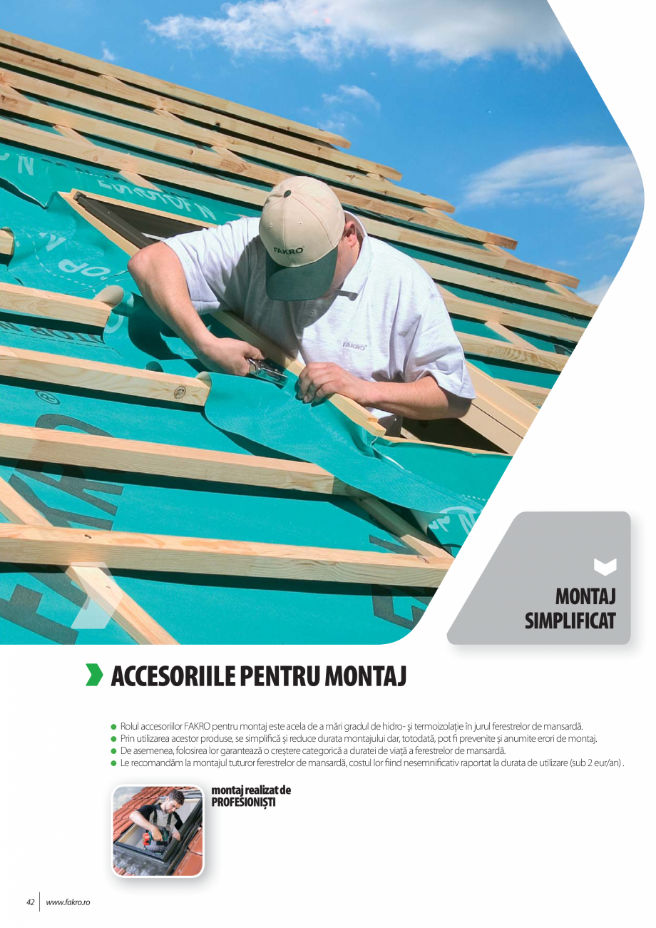 Pagina 42-Lista de preturi ferestre de mansarda FAKRO Catalog, brosura Romana STRELE DESTINATE
ÎNCĂPERILOR...