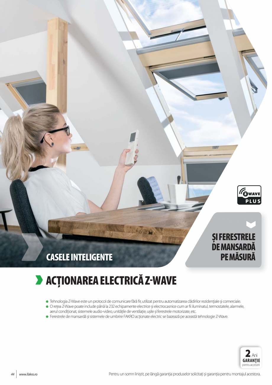 Pagina 44-Lista de preturi ferestre de mansarda FAKRO Catalog, brosura Romana d rezistent la coroziune și la ...