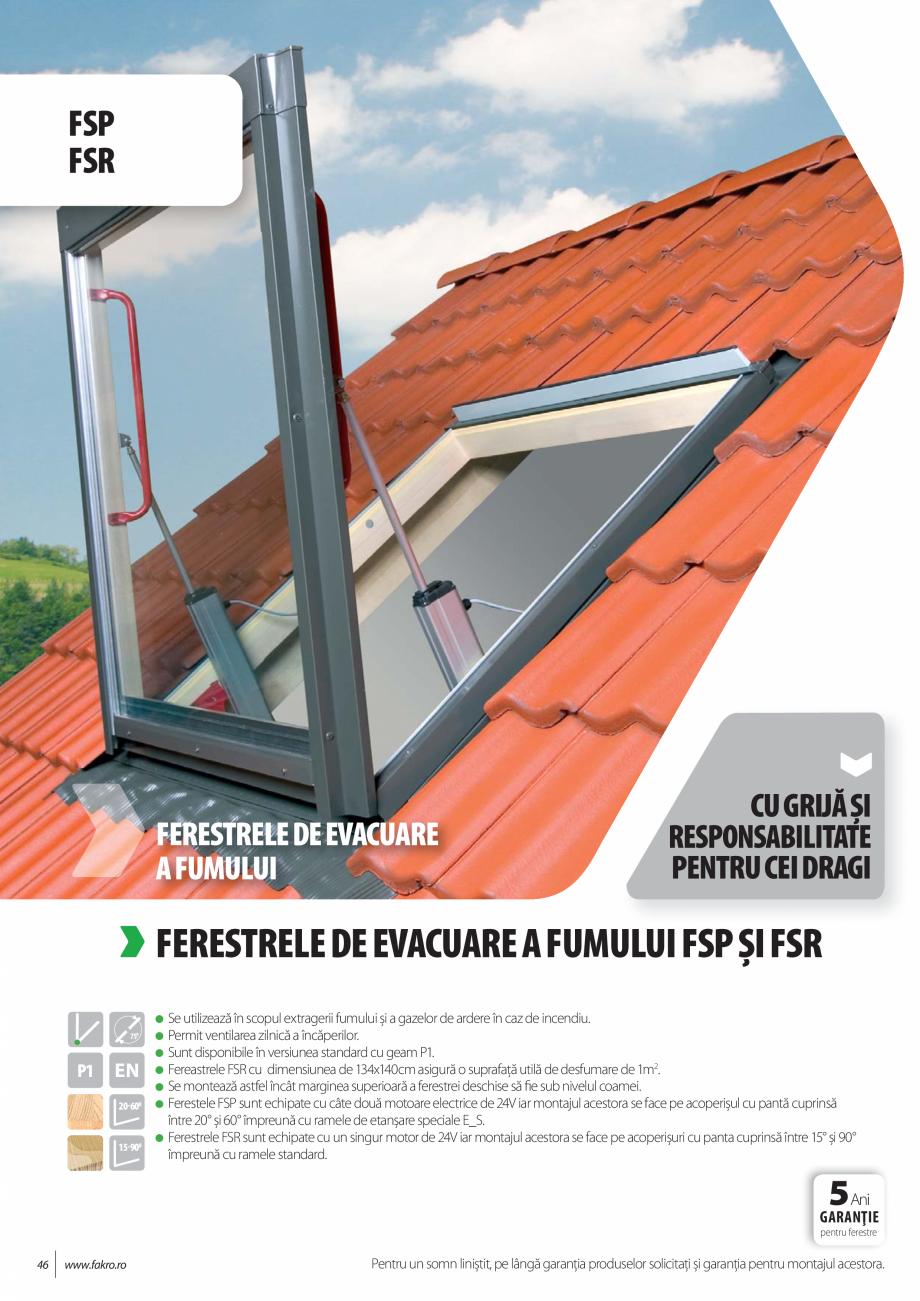 Pagina 46-Lista de preturi ferestre de mansarda FAKRO Catalog, brosura Romana i rame de etanşare la pag....