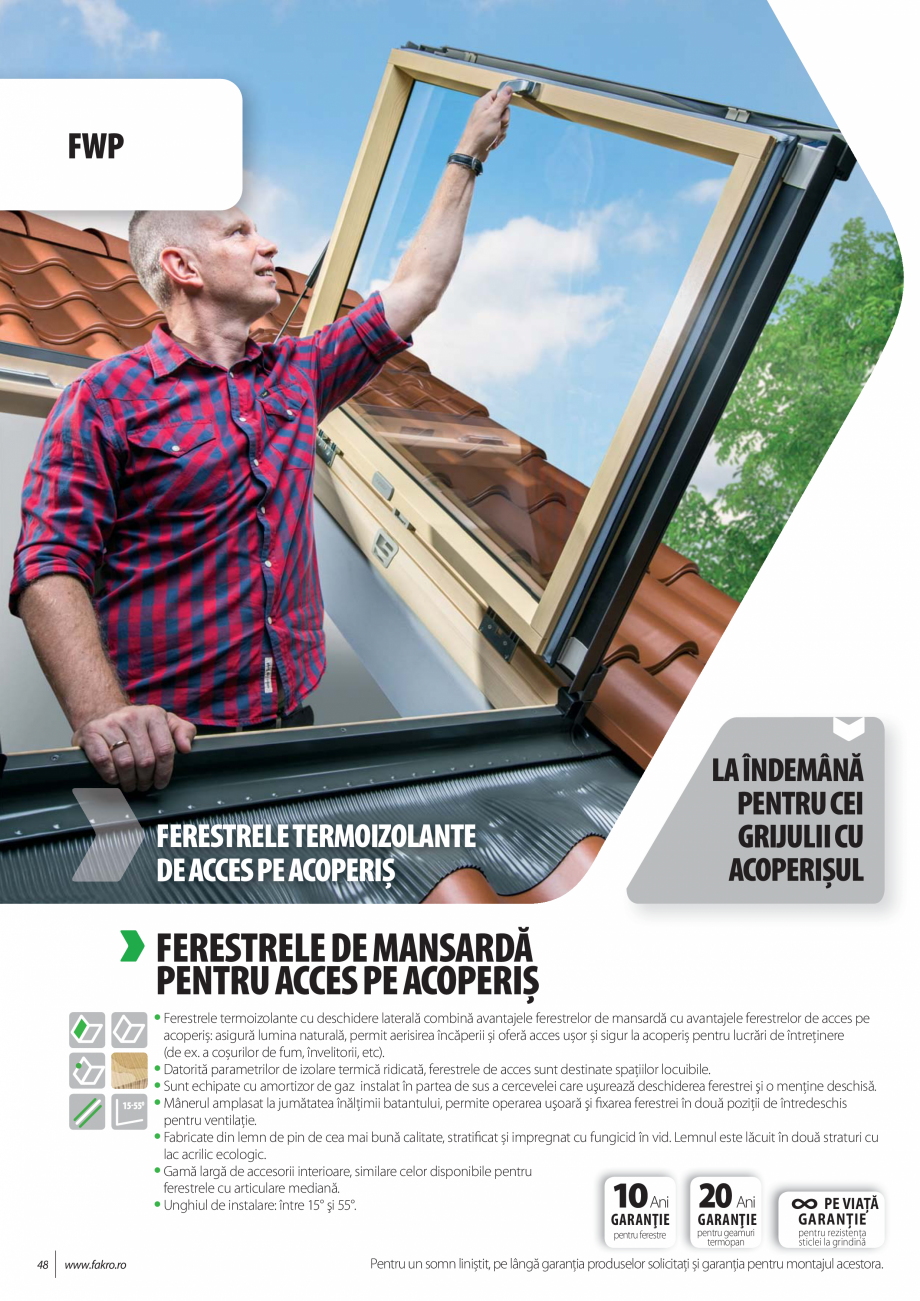 Pagina 48-Lista de preturi ferestre de mansarda FAKRO Catalog, brosura Romana 
acrilic ecologic cu aspect...