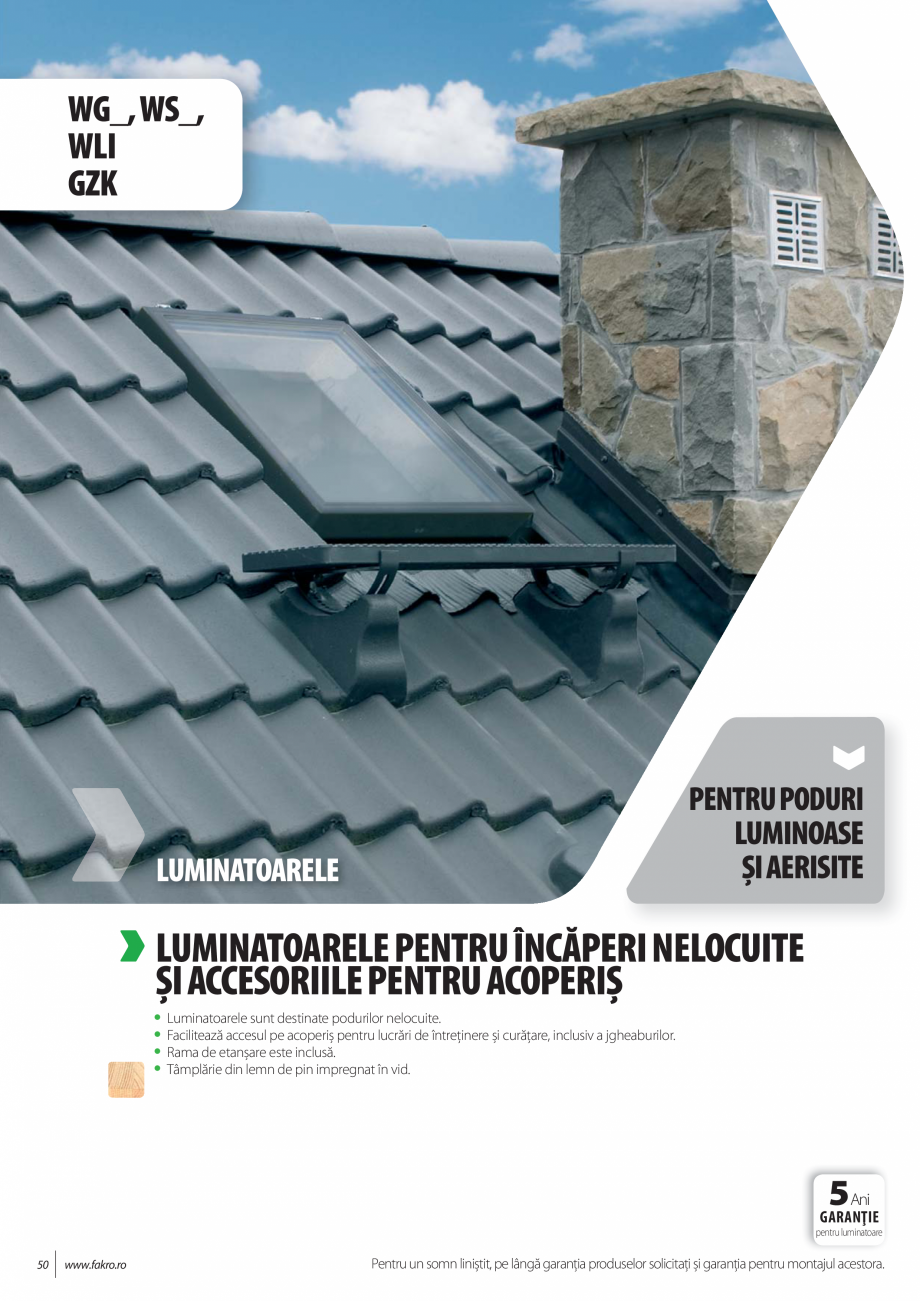 Pagina 50-Lista de preturi ferestre de mansarda FAKRO Catalog, brosura Romana dimensiunile ferestrelor [cm]...