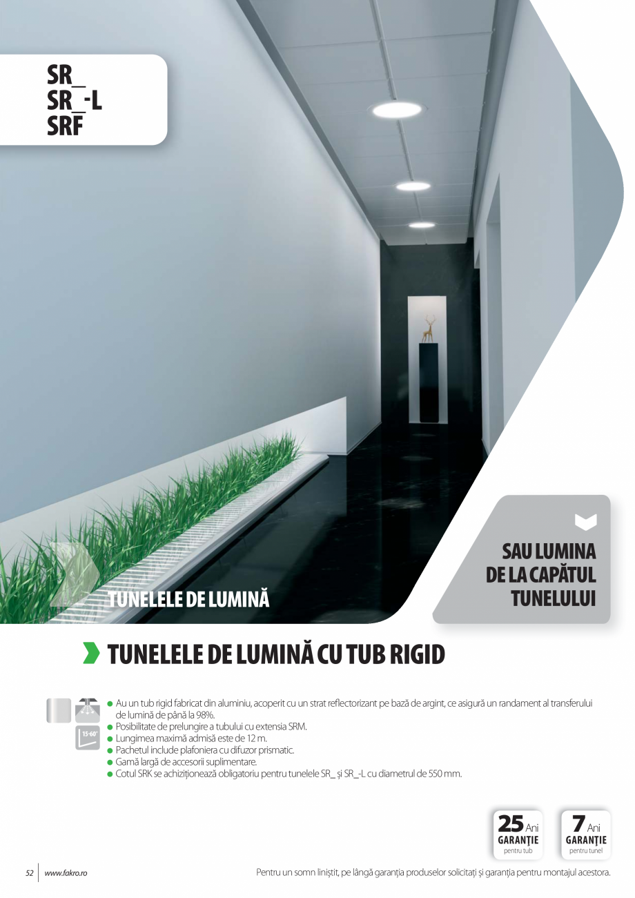 Pagina 52-Lista de preturi ferestre de mansarda FAKRO Catalog, brosura Romana oare.
GARANŢIE
GARANŢIE...