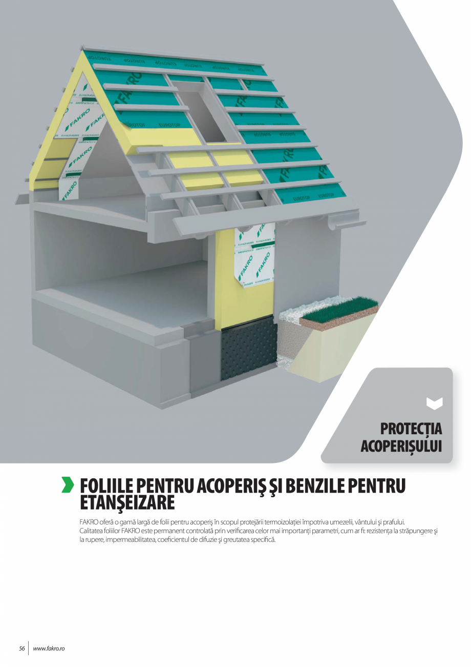 Pagina 56-Lista de preturi ferestre de mansarda FAKRO Catalog, brosura Romana litorilor.
La comandă, ramele...