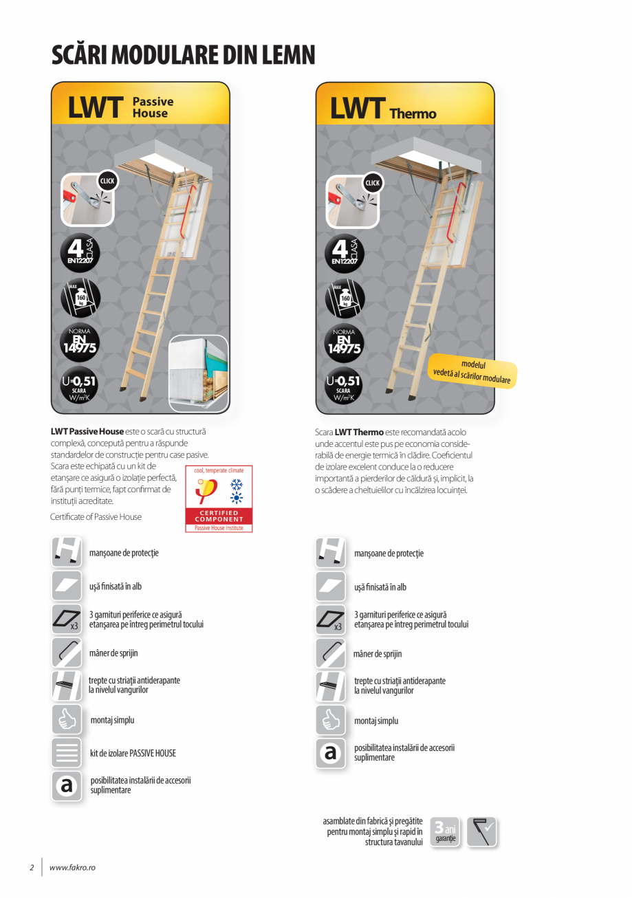 Pagina 2-Lista de preturi scari de acces la pod FAKRO LWF 45, LTK Energy, LWL Lux, LWZ Plus, LWK Komfort, LWS...
