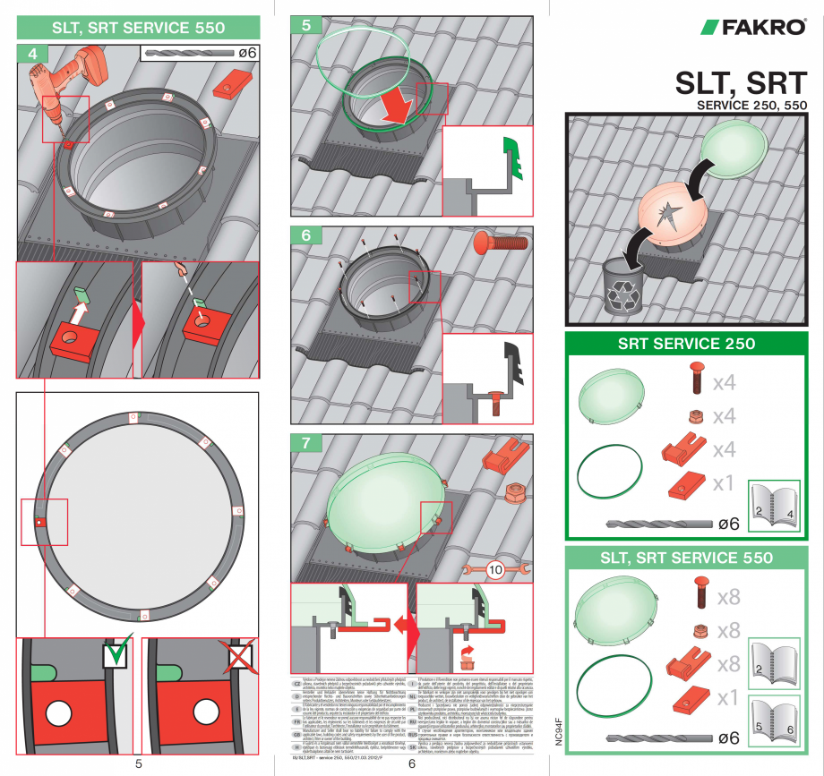 Pagina 1 - Intretinere tunele de lumina FAKRO SRT Instructiuni montaj, utilizare Romana 
