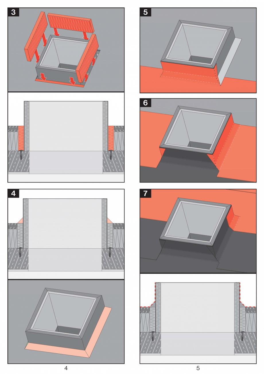 Pagina 3-Instructiuni montaj pentru tunele de lumina  FAKRO SRT Instructiuni montaj, utilizare Romana 