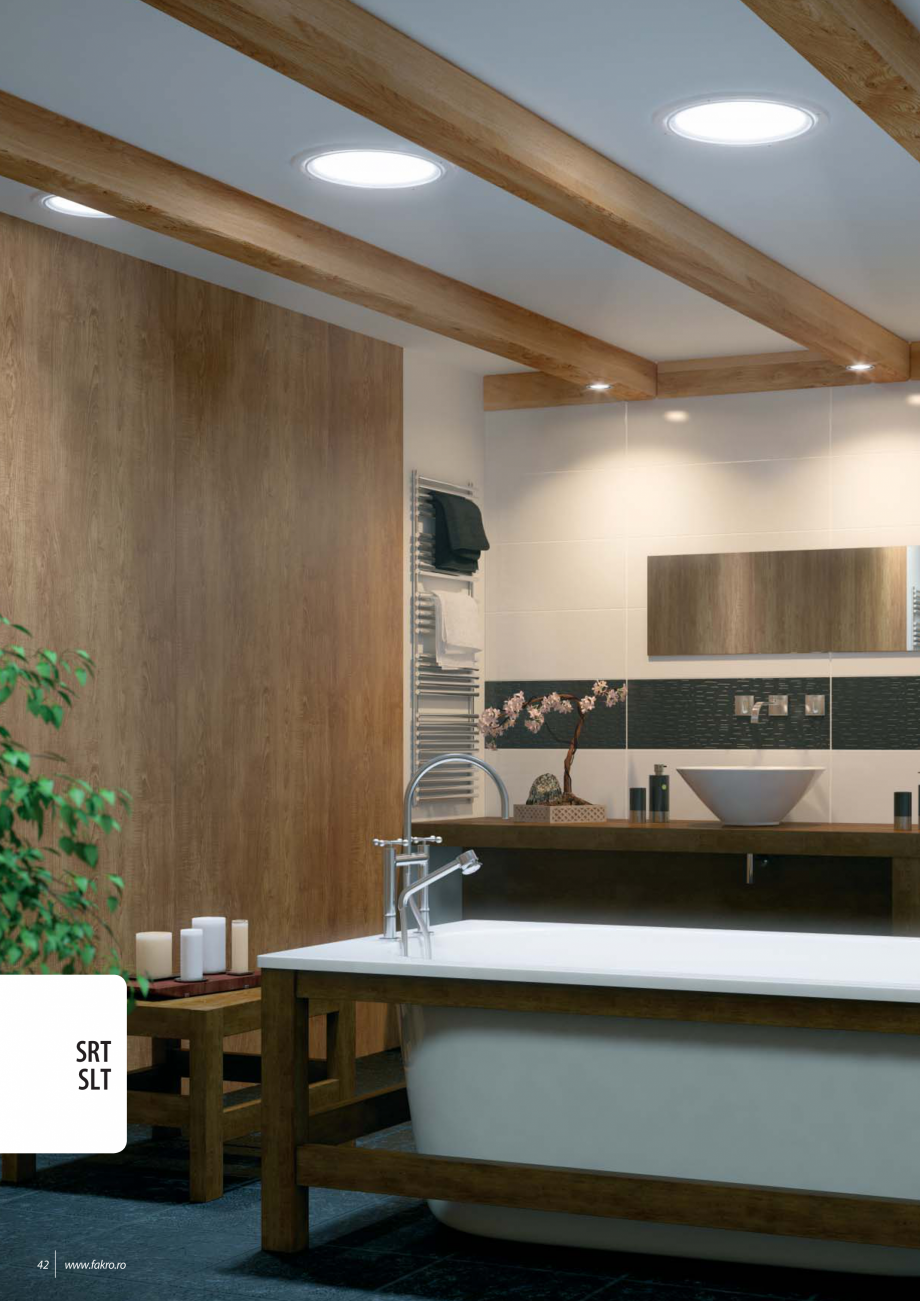 Pagina 1-Tunele de lumina FAKRO SRT Fisa tehnica Romana SRT
SLT

42

www.fakro.ro

TUNELE DE LUMINĂ
15-600
...