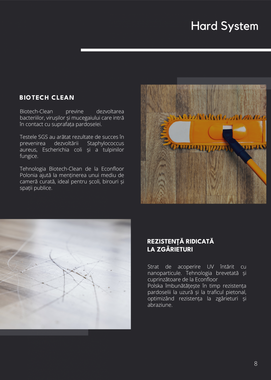 Pagina 11-Pardoseli SPC pentru spatii comerciale si rezidentiale Econfloor Catalog, brosura Romana 