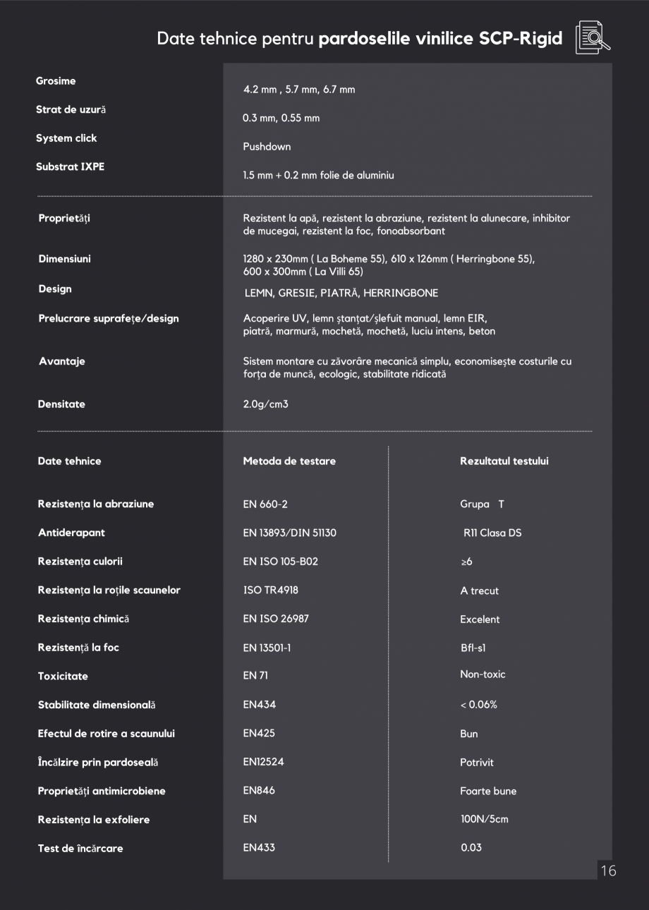 Pagina 19-Pardoseli SPC pentru spatii comerciale si rezidentiale Econfloor Catalog, brosura Romana 