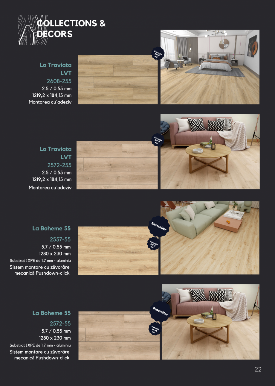 Pagina 25-Pardoseli SPC pentru spatii comerciale si rezidentiale Econfloor Catalog, brosura Romana 