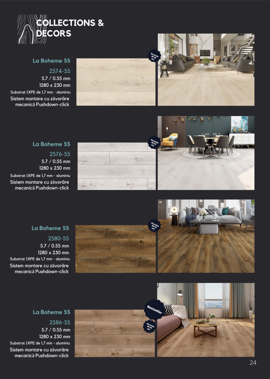 Pagina 27-Pardoseli SPC pentru spatii comerciale si rezidentiale Econfloor Catalog, brosura Romana 