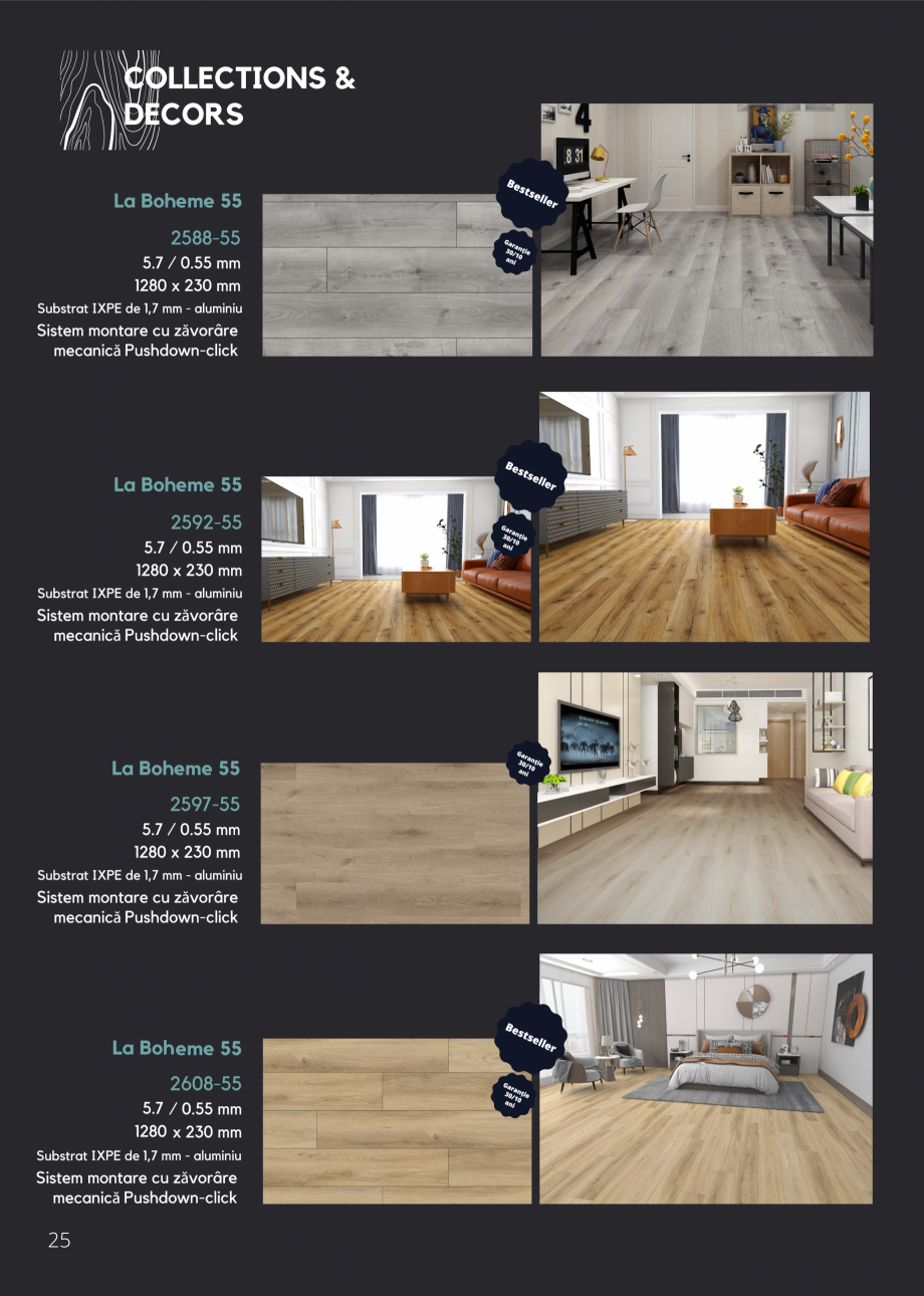Pagina 28-Pardoseli SPC pentru spatii comerciale si rezidentiale Econfloor Catalog, brosura Romana 