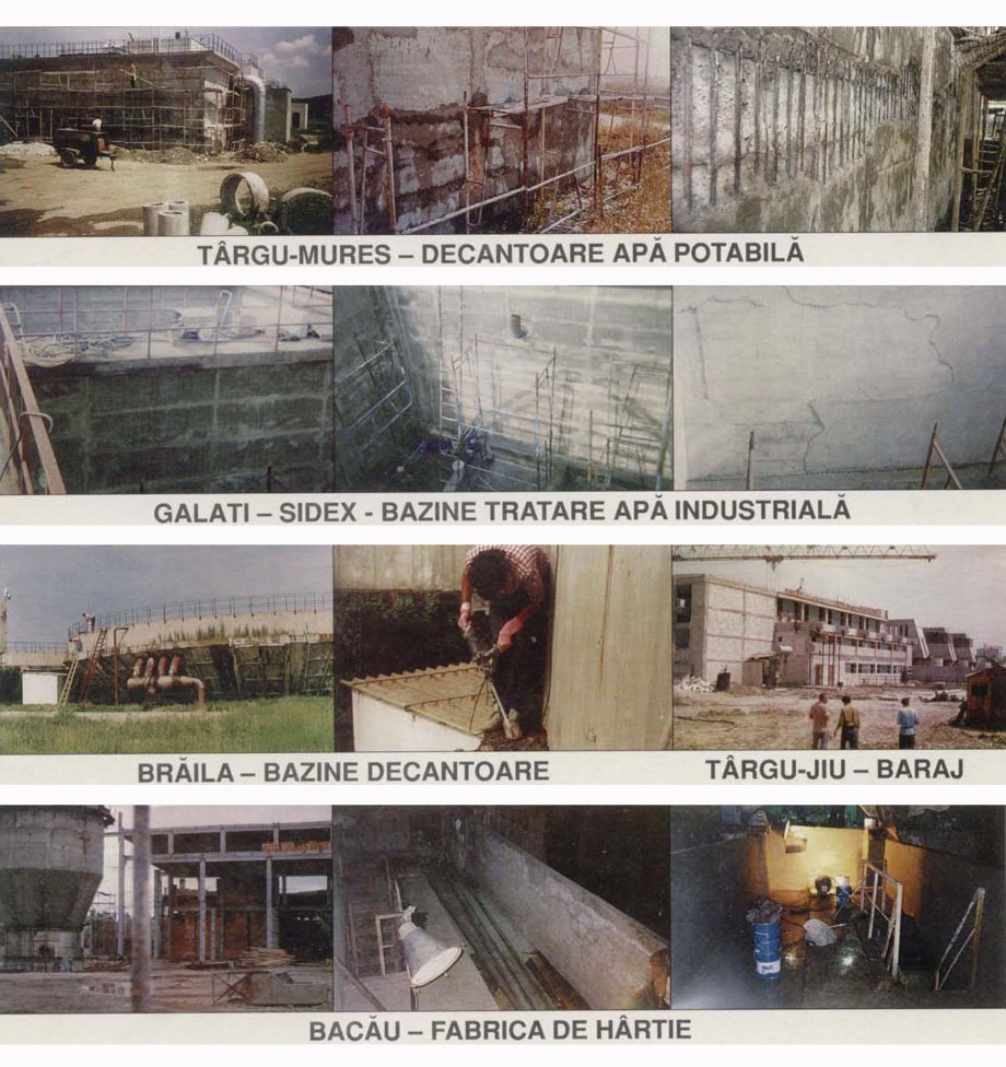 Pagina 1-Lucrari realizate in Romania XYPEX Lucrari, proiecte Romana 