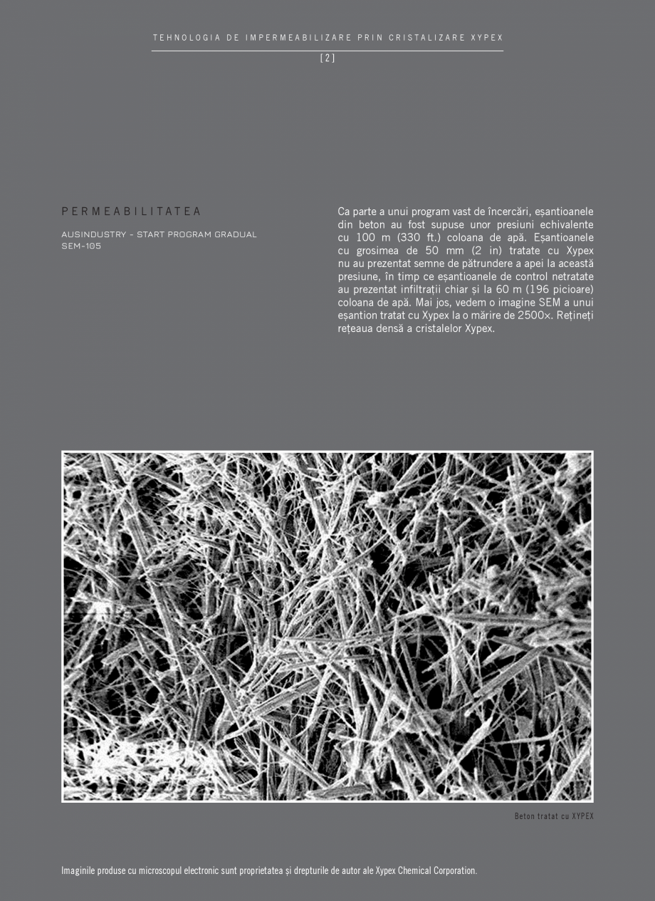 Pagina 4-Tehnologia de impermeabilizare prin cristalizare - XYPEX XYPEX Catalog, brosura Romana constructori,...