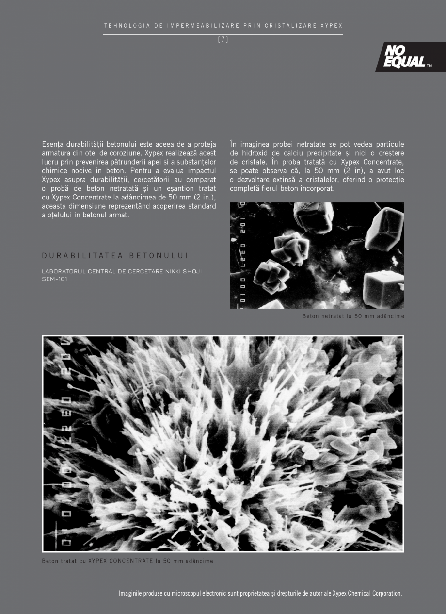 Pagina 9-Tehnologia de impermeabilizare prin cristalizare - XYPEX XYPEX Catalog, brosura Romana ...