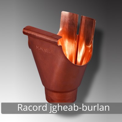 NOVATIK 9. Racord jgheab burlan - Jgheaburi si burlane semirotunde, rectangulare pentru sisteme pluviale NOVATIK