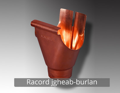 9. Racord jgheab burlan RONDA Componente sistem pluvial (CUPRU)