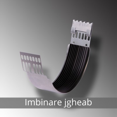 NOVATIK 10. Imbinare jgheab - Jgheaburi si burlane semirotunde, rectangulare pentru sisteme pluviale NOVATIK
