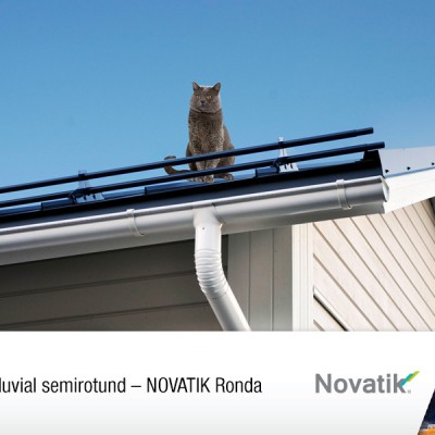 NOVATIK Sistem pluvial semirotund - Novatik Ronda - Jgheaburi si burlane semirotunde rectangulare pentru sisteme pluviale