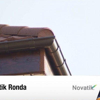 NOVATIK Sistem pluvial semirotund Novatik RONDA - Jgheaburi si burlane semirotunde, rectangulare pentru sisteme pluviale NOVATIK