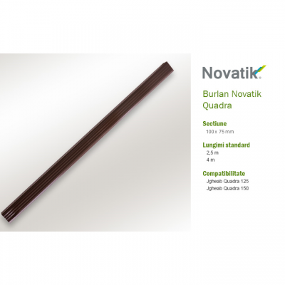 NOVATIK 10. Burlan - Jgheaburi si burlane semirotunde, rectangulare pentru sisteme pluviale NOVATIK
