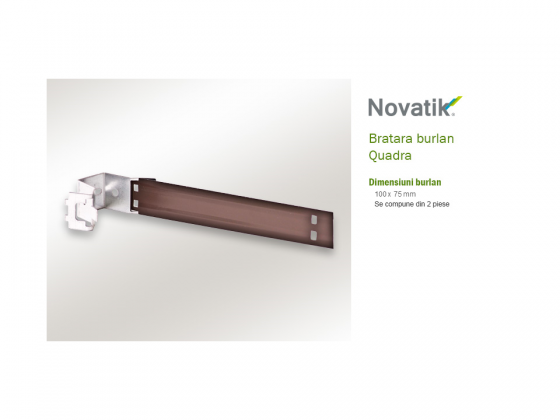 NOVATIK 12. Bratara burlan - Jgheaburi si burlane semirotunde, rectangulare pentru sisteme pluviale NOVATIK