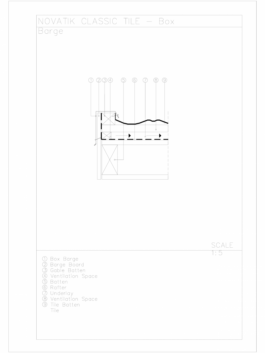 Pagina 1 - CAD-DWG Novatik Classic Tile _ 02 Box Barge NOVATIK | METAL Detaliu de produs 