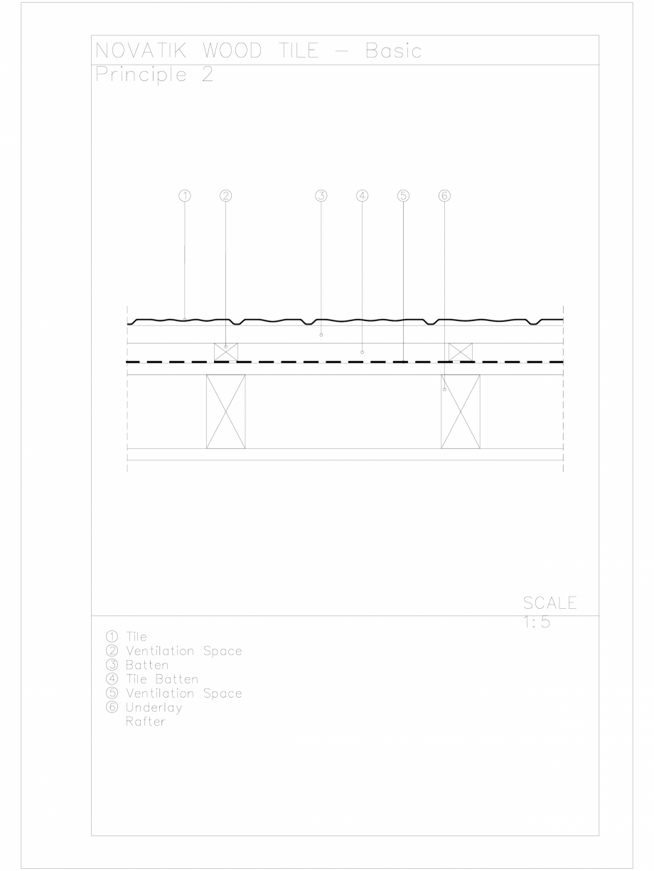 Pagina 1 - CAD-DWG Novatik Wood Tile _ 03 Basic Principle 2 NOVATIK | METAL Detaliu de produs 