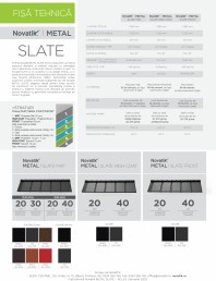Ţiglă metalică cu aspect de ardezie sau șindrilă