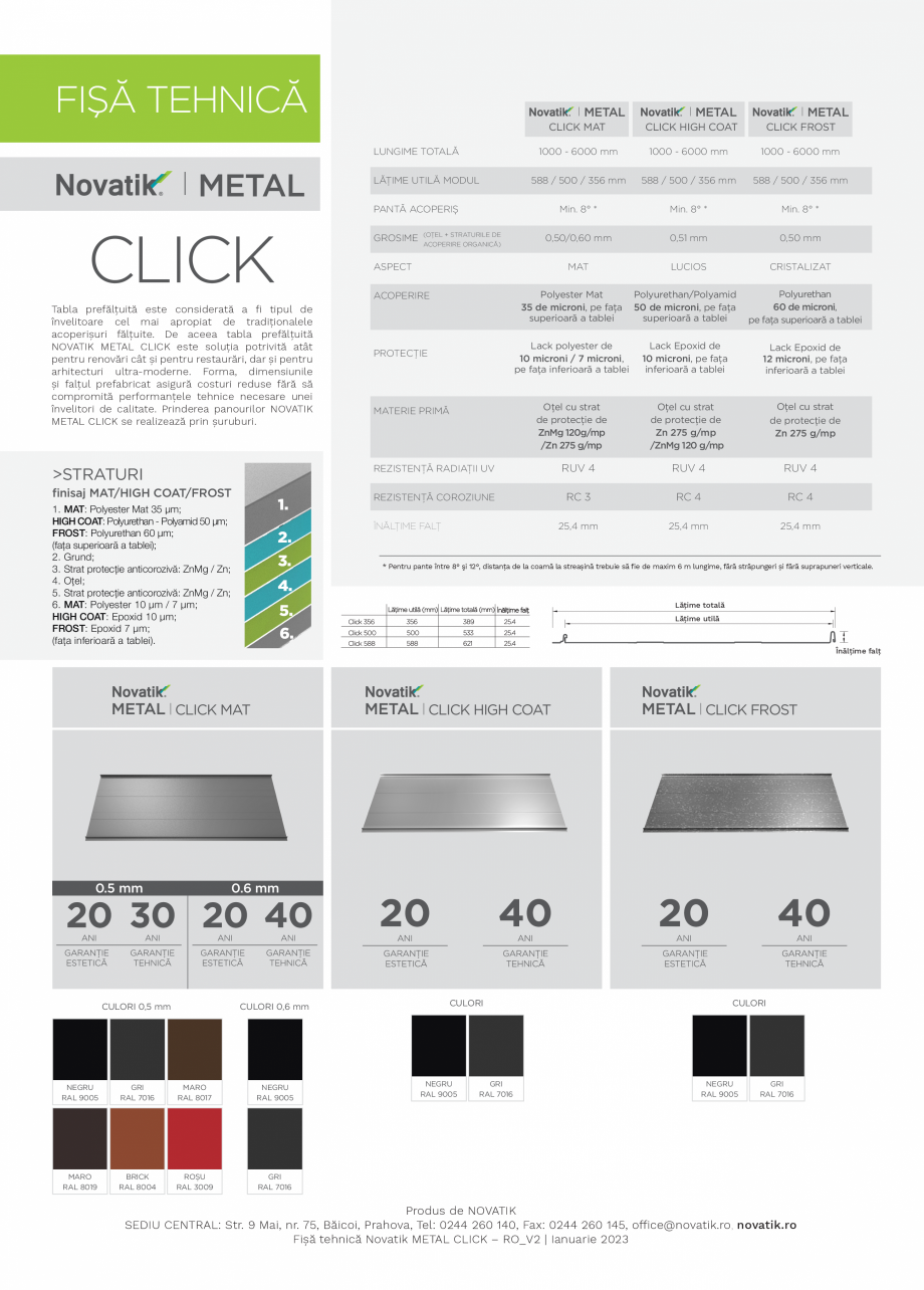 Pagina 1-Ţiglă metalică cu aspect de ardezie sau șindrilă - Click NOVATIK | METAL Fisa tehnica FIŞĂ...