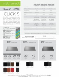 Ţiglă metalică cu aspect de ardezie sau șindrilă - Click S