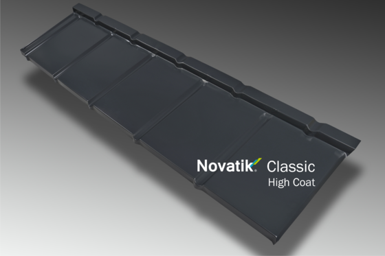 NOVATIK | METAL Profil Novatik Slate - Grey HIGH COAT - Ţiglă metalică cu aspect de