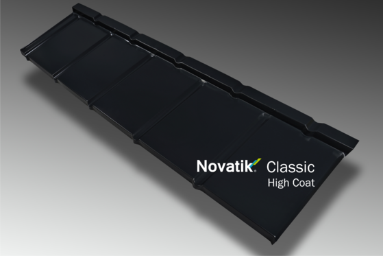 NOVATIK | METAL Profil Novatik Slate - Black 9005 HIGH COAT - Ţiglă metalică cu aspect