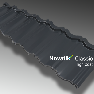NOVATIK | METAL Profil Novatik Classic - Grey 7016 HIGH C - Ţiglă metalică cu aspect