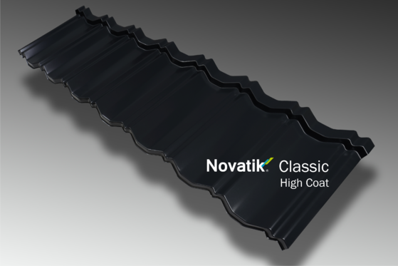 NOVATIK | METAL Profil Novatik Classic - Black 9005 HIGH C - Ţiglă metalică cu aspect