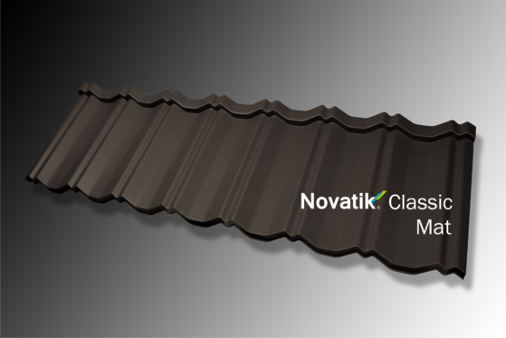NOVATIK | METAL Profil Novatik Classic - Black 9005 MAT - Ţiglă metalică cu aspect de
