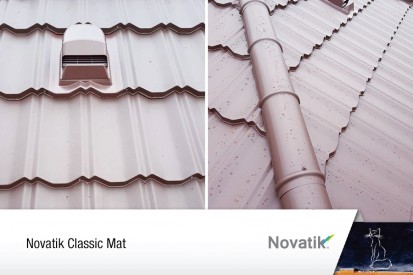 Acoperis Novatik Classic Mat CLASSIC, WOOD, SLATE Tigle metalice