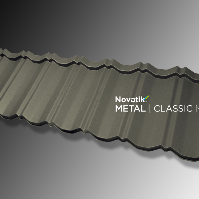 NOVATIK | METAL Novatik METAL CLASSIC MAT_Grey 7016 - Ţiglă metalică cu aspect de ardezie sau
