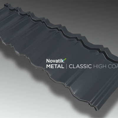 NOVATIK | METAL Novatik METAL CLASSIC HIGH COAT_Grey 7016 - Ţiglă metalică cu aspect de ardezie