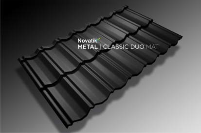 Novatik METAL CLASSIC DUO MAT_Black 9005 CLASSIC DUO Tigla metalica