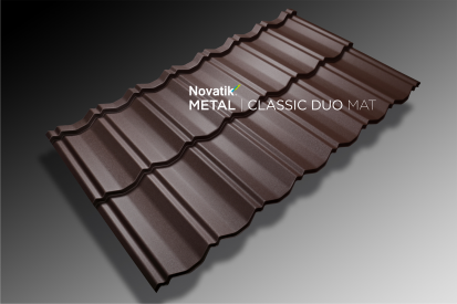 Novatik METAL CLASSIC DUO MAT_Brown 8017 CLASSIC DUO Tigla metalica