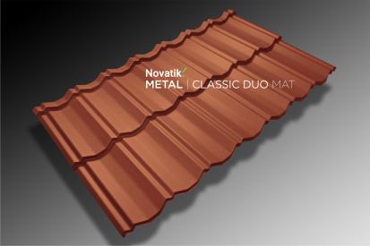 Novatik METAL CLASSIC DUO MAT_Brick 8004 CLASSIC DUO Tigla metalica