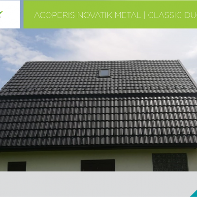 NOVATIK | METAL Acoperis Novatik METAL CLASSIC DUO - vedere de aproape - Ţiglă metalică cu