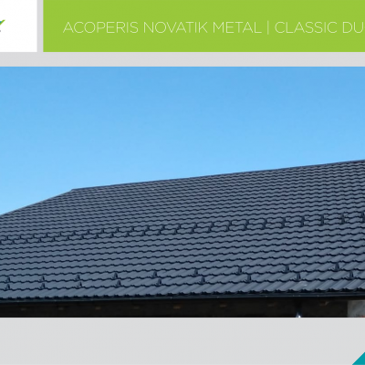 NOVATIK | METAL Acoperis Novatik METAL CLASSIC DUO - detalii - Ţiglă metalică cu aspect de