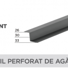 Profil perforat de agatare - Tablă prefălțuită pentru acoperișuri fălțuite NOVATIK | METAL