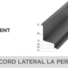 Racord lateral la perete - Tablă prefălțuită pentru acoperișuri fălțuite NOVATIK | METAL