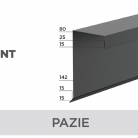 Pazie - Tablă prefălțuită pentru acoperișuri fălțuite NOVATIK | METAL